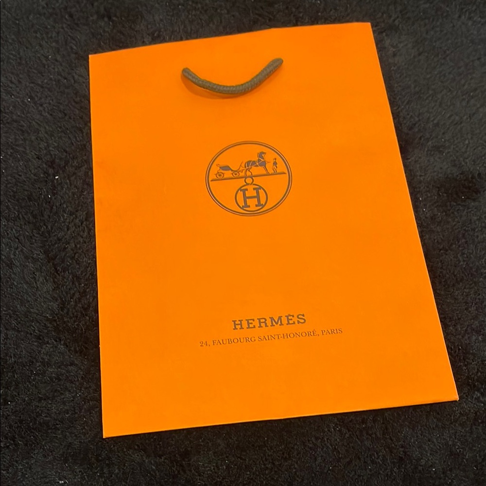 Hermes Orange paper Bag
